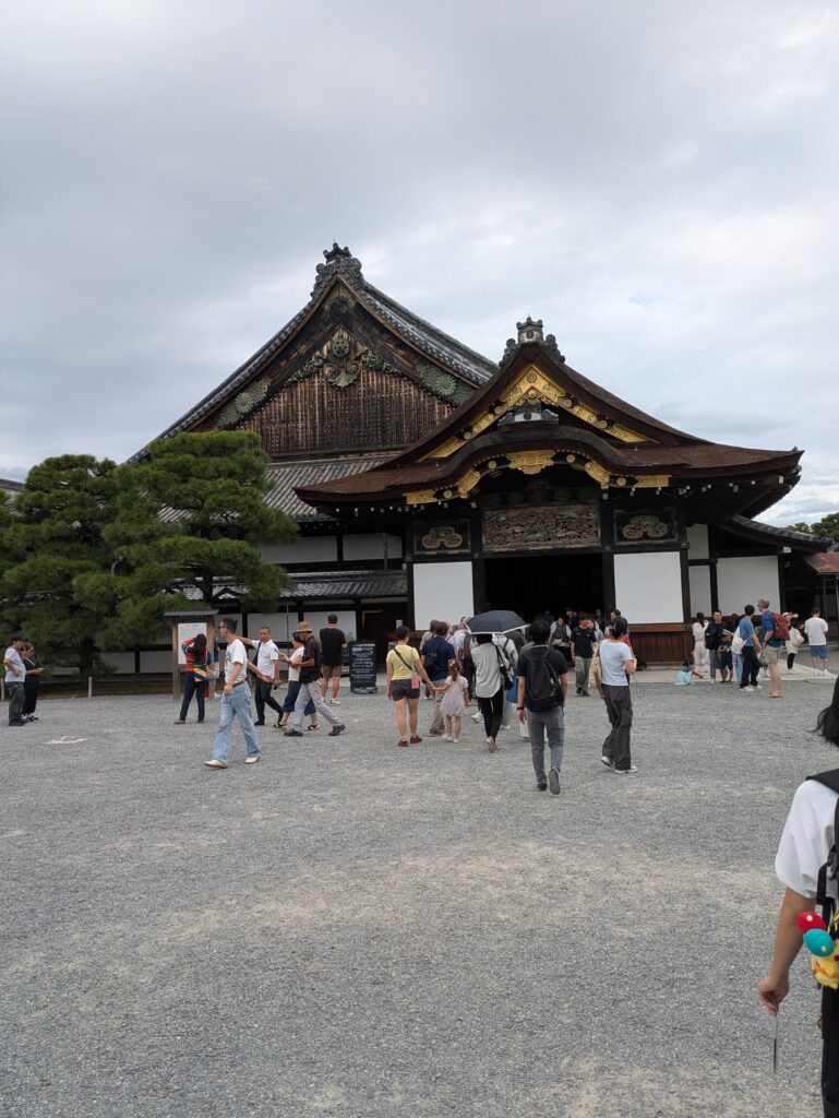 The gorgeously ornate Karamon Gate, the grand entrance to Kyoto's Nijo-jo Castle